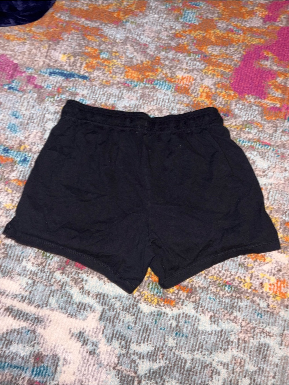 Black Women's Champion Linen Shorts